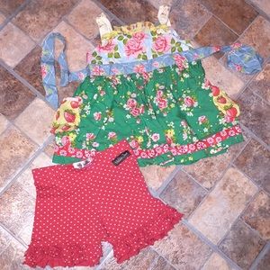 MJ set size 6 EUC top GUC shorties